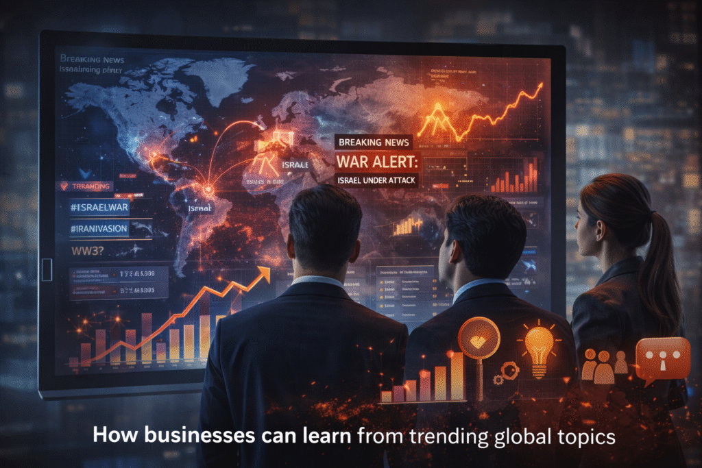 how businesses analyze trending global topics and viral news to improve digital marketing strategies