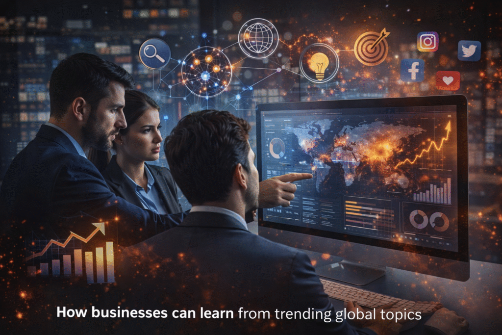 digital marketing agency analyzing social media trends and online data to understand viral topics